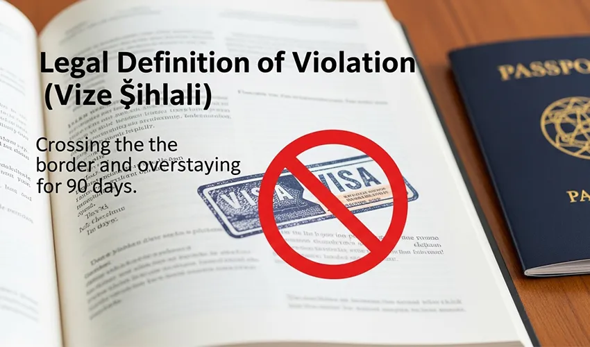 التعريف القانوني لانتهاك التأشيرة (Vize İhlali): تجاوز حد ٩٠ يومًا