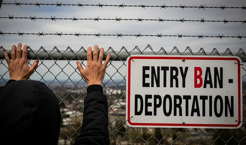 تداعيات انتهاك القانون (٢): حظر الدخول (Entry Ban) والترحيل (Deportation)
