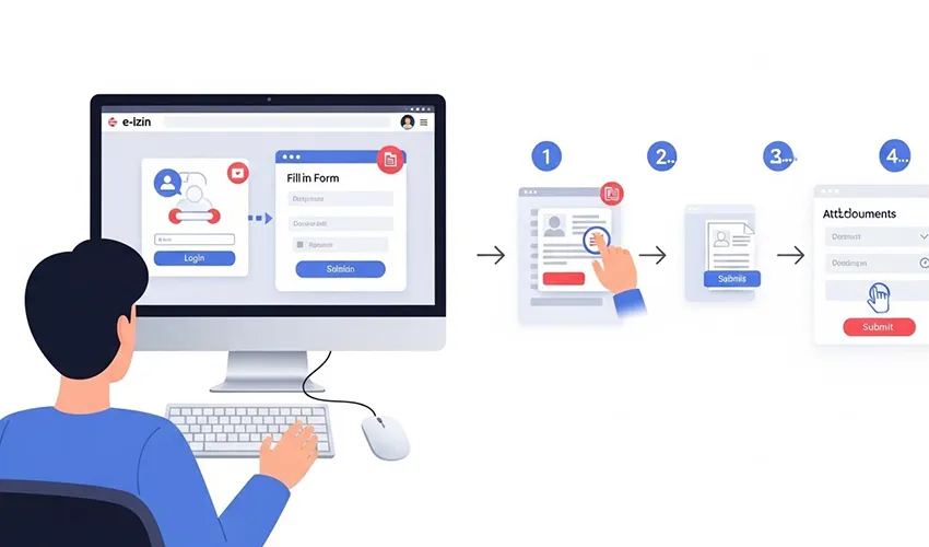 إرشادات خطوة بخطوة لتسجيل طلب تصريح العمل في نظام e-İzin