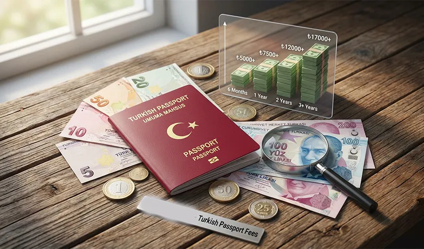 تكاليف جواز السفر التركي 2025؛ جدول الأسعار والرسوم الجديدة