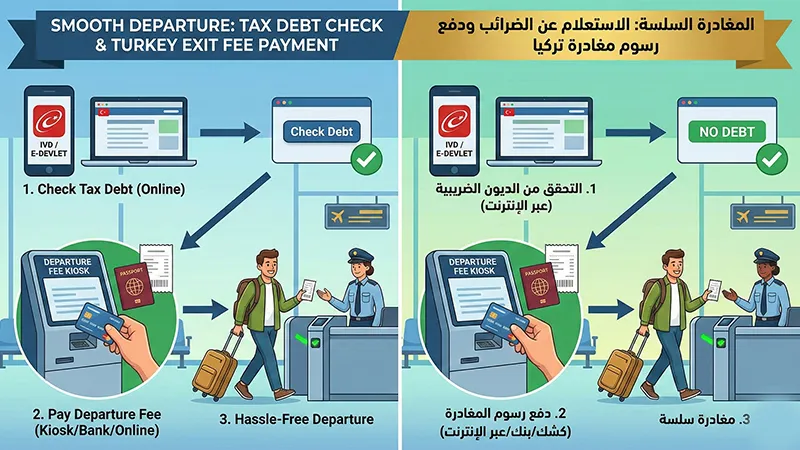 استعلام الديون ورسوم الخروج